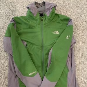The North Face Flight Series Windstopper Jacket, Gray/Green, Large